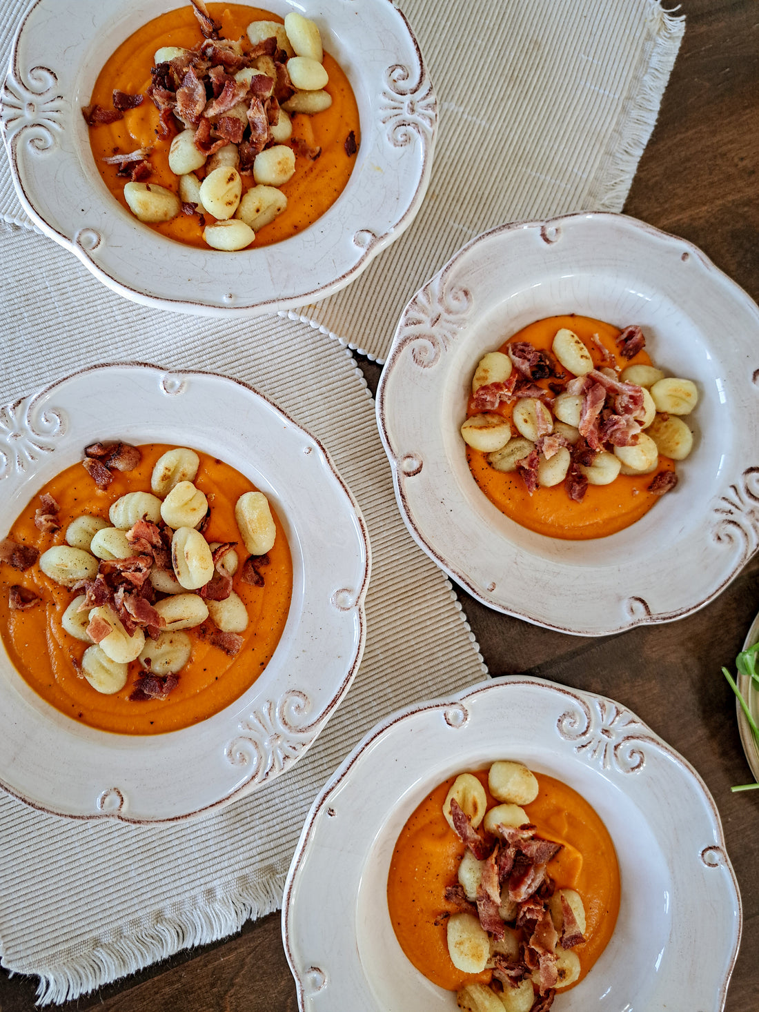 Potage Gnocchis Bacon