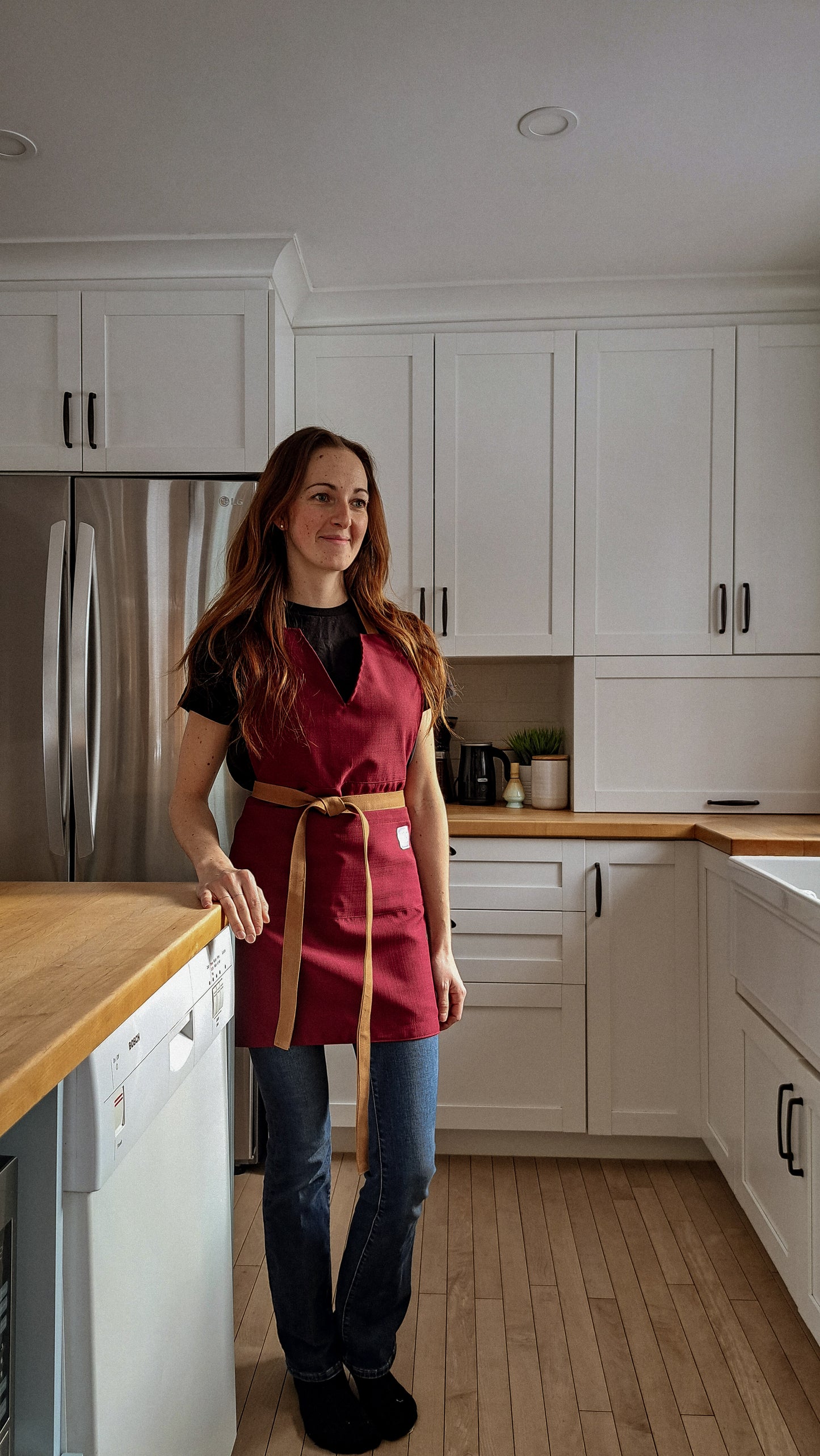 Tablier HYVÄ framboise