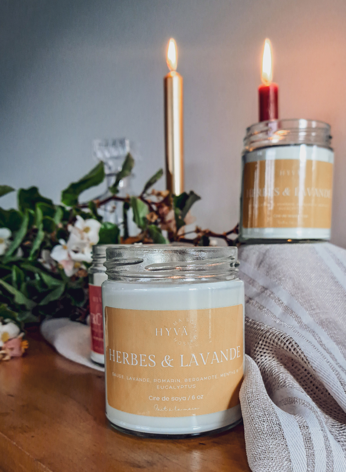Bougie HERBES & LAVANDE